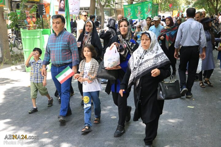راهپیمایی و مهمانی کیلومتری عید غدیر در شهر اصفهان