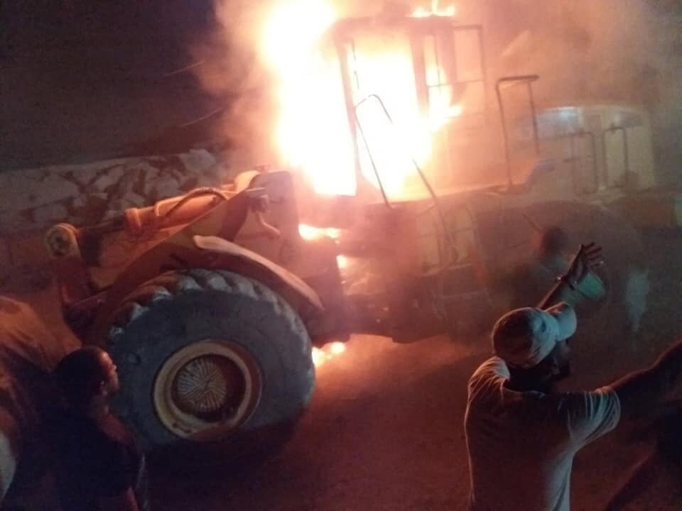 Extremist Jewish settlers set fire to Palestinian farmland in Turmus Ayya