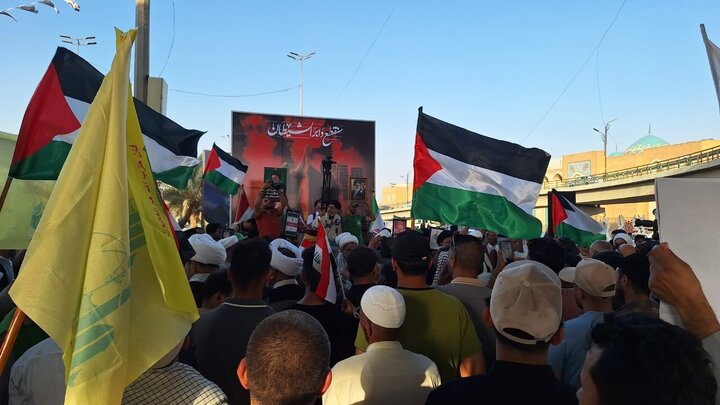 Photos: Solidarity gathering of Najaf Seminary with Islamic Republic of Iran