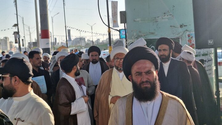 Photos: Solidarity gathering of Najaf Seminary with Islamic Republic of Iran