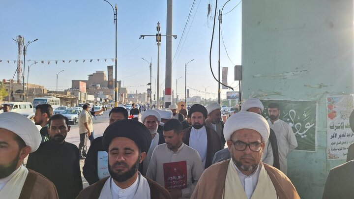 Photos: Solidarity gathering of Najaf Seminary with Islamic Republic of Iran
