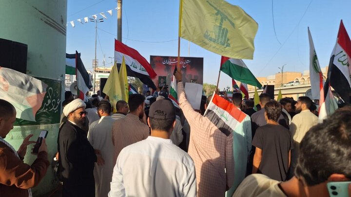 Photos: Solidarity gathering of Najaf Seminary with Islamic Republic of Iran