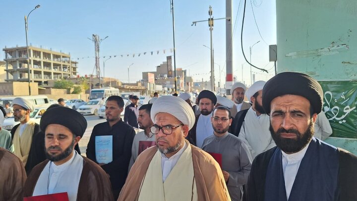 Photos: Solidarity gathering of Najaf Seminary with Islamic Republic of Iran