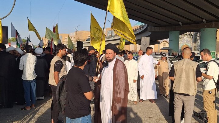 Photos: Solidarity gathering of Najaf Seminary with Islamic Republic of Iran