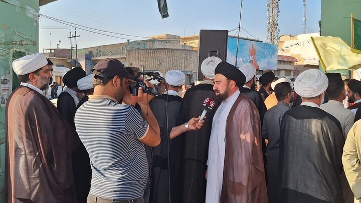 Photos: Solidarity gathering of Najaf Seminary with Islamic Republic of Iran