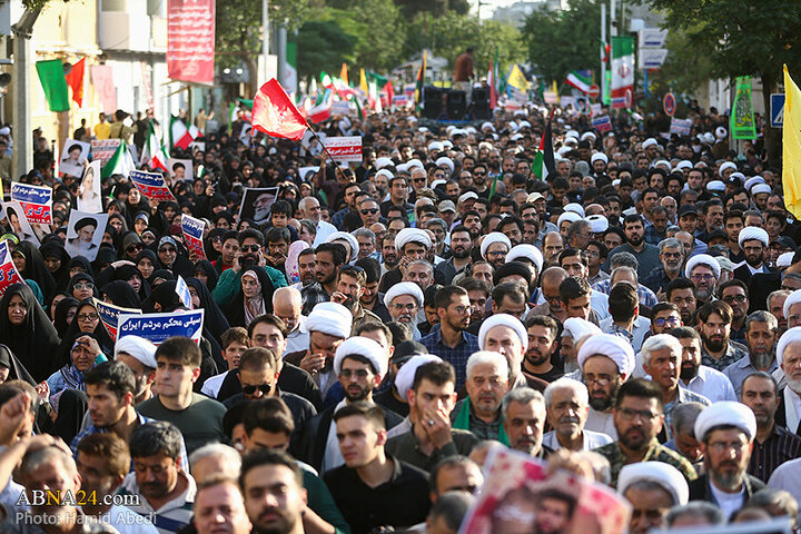 Photos: Funeral ceremony of 8 Iranian martyrs in Zionist regime attacks held in Qom