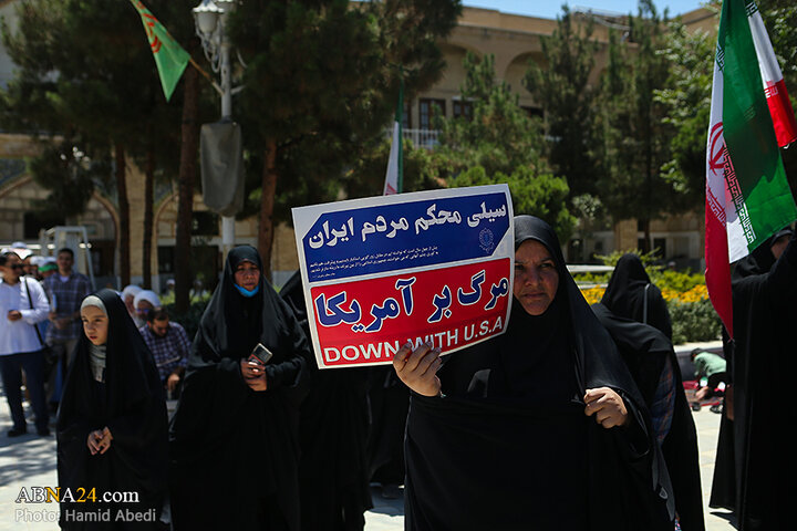 تجمع طلاب قم در محکومیت حمله اسرائیل