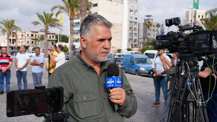 Photos: Lebanese media activists gather to condemn Israeli attack on IRIB