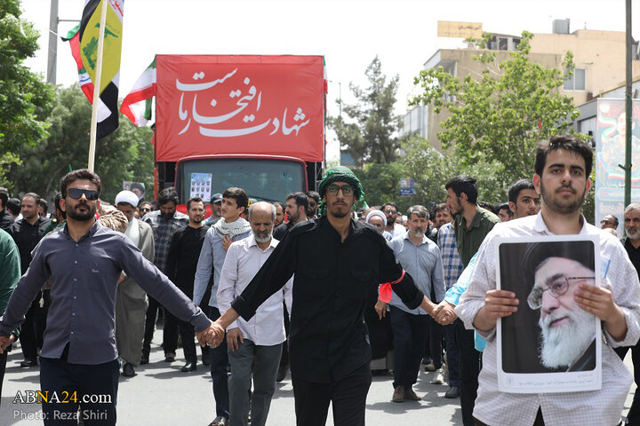 تشییع پیکر ۵ شهید حملات رژیم صهیونیستی در جمعه «خشم و نصر» در شهر قم