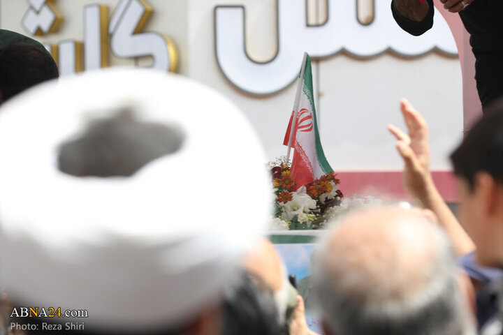 Photos: Funeral ceremony of 5 martyrs of Zionist regime's attacks on "Wrath and Victory" rally in Qom - 2