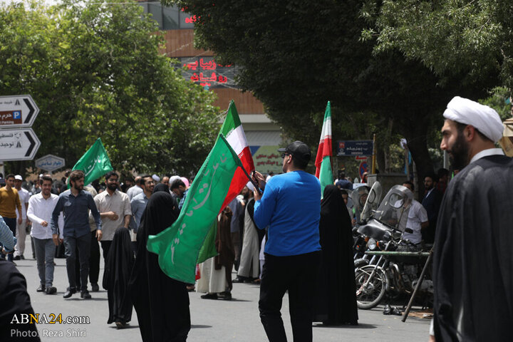 Photos: Funeral ceremony of 5 martyrs of Zionist regime's attacks on "Wrath and Victory" rally in Qom - 2