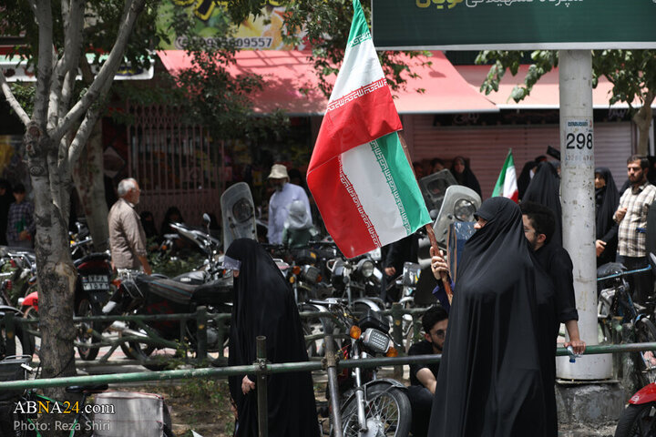 Photos: Funeral ceremony of 5 martyrs of Zionist regime's attacks on "Wrath and Victory" rally in Qom - 2