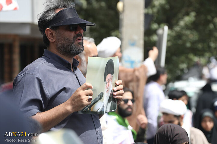 Photos: Funeral ceremony of 5 martyrs of Zionist regime's attacks on "Wrath and Victory" rally in Qom - 2