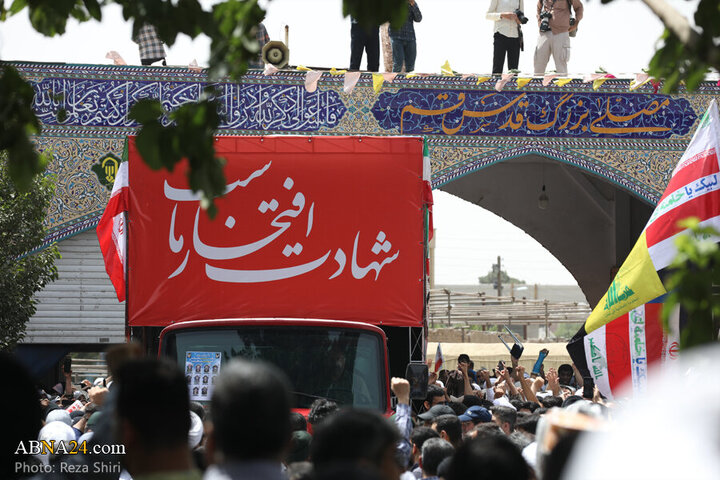 Photos: Funeral ceremony of 5 martyrs of Zionist regime's attacks on "Wrath and Victory" rally in Qom - 2