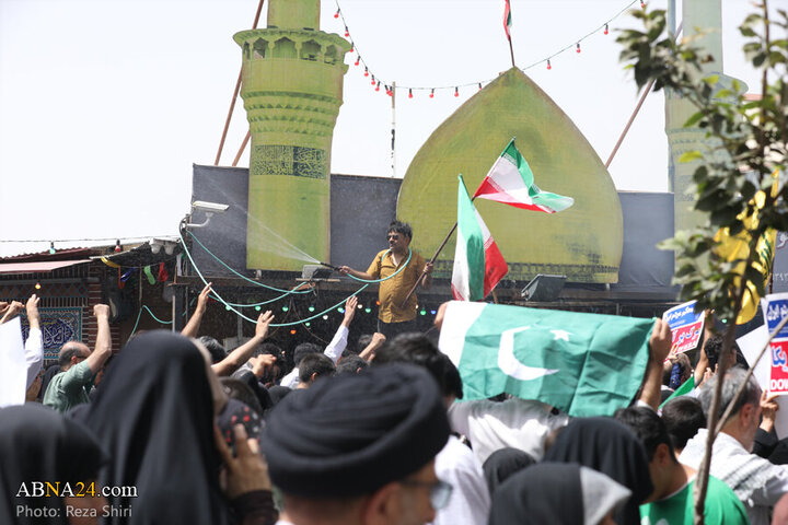 Photos: Funeral ceremony of 5 martyrs of Zionist regime's attacks on "Wrath and Victory" rally in Qom - 2