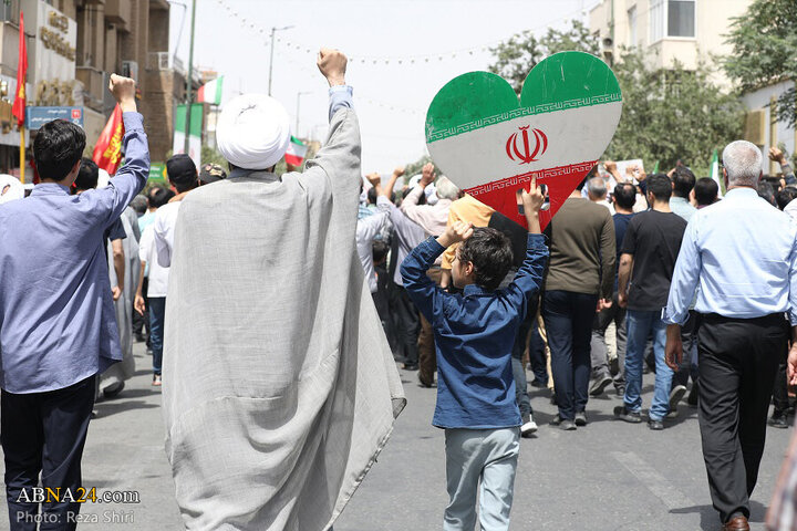 Photos: Funeral ceremony of 5 martyrs of Zionist regime's attacks on "Wrath and Victory" rally in Qom - 2