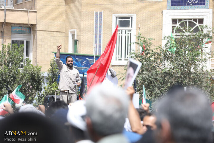 Photos: Funeral ceremony of 5 martyrs of Zionist regime's attacks on "Wrath and Victory" rally in Qom - 2