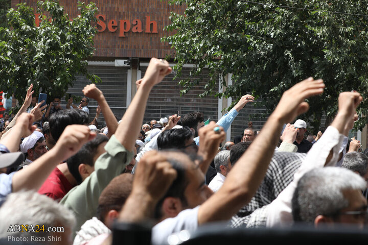 Photos: Funeral ceremony of 5 martyrs of Zionist regime's attacks on "Wrath and Victory" rally in Qom - 2