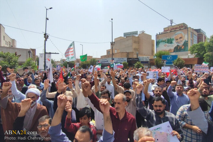 Photos: Qom people hold “Wrath and Victory” rally to condemn Israeli aggression
