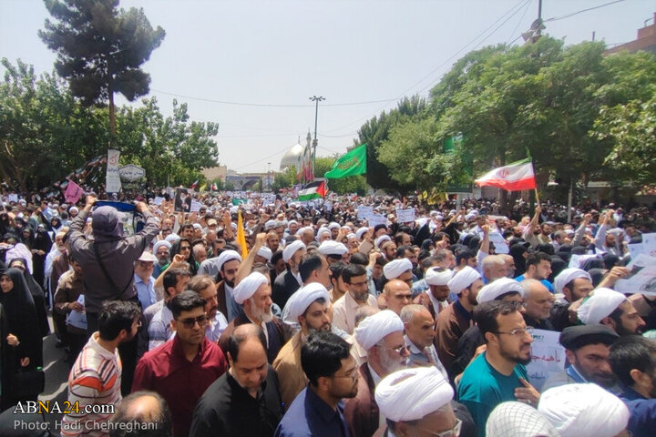 Photos: Qom people hold “Wrath and Victory” rally to condemn Israeli aggression