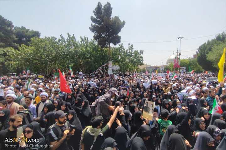 Photos: Qom people hold “Wrath and Victory” rally to condemn Israeli aggression