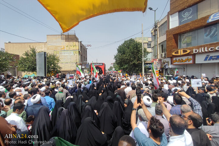 Photos: Qom people hold “Wrath and Victory” rally to condemn Israeli aggression