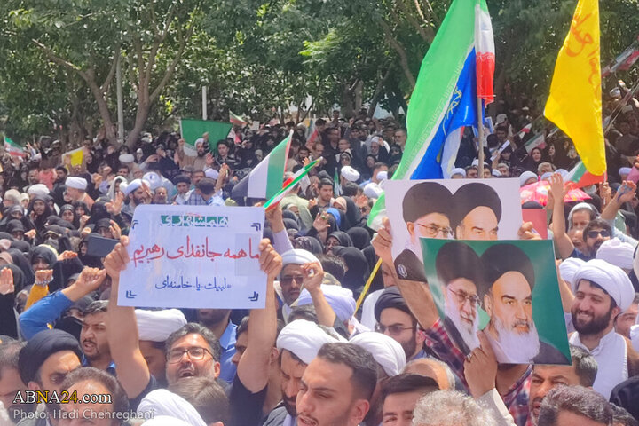 Photos: Qom people hold “Wrath and Victory” rally to condemn Israeli aggression