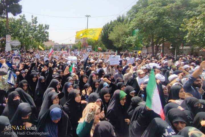 Photos: Qom people hold “Wrath and Victory” rally to condemn Israeli aggression