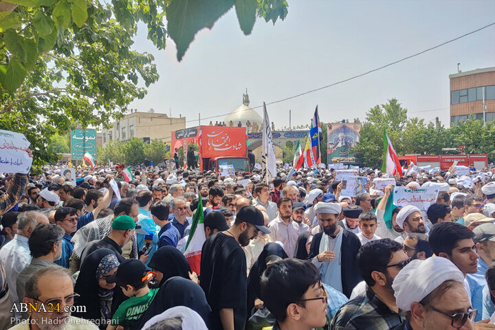 Photos: Qom people hold “Wrath and Victory” rally to condemn Israeli aggression