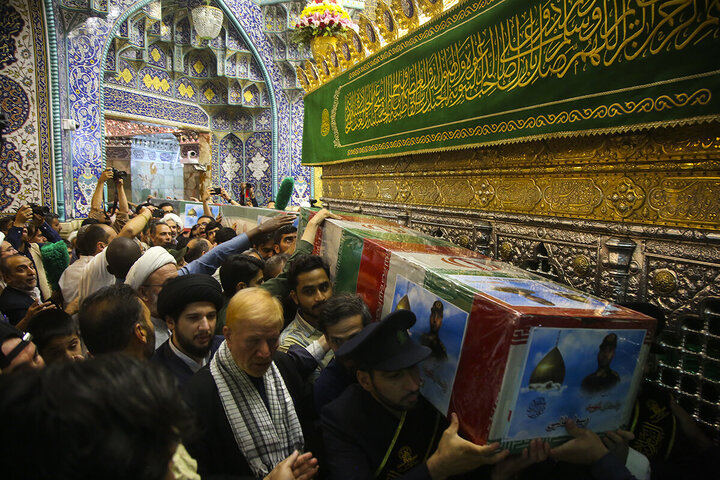 Photos: People of Qom bid farewell to martyrs of Zionist regime's attacks