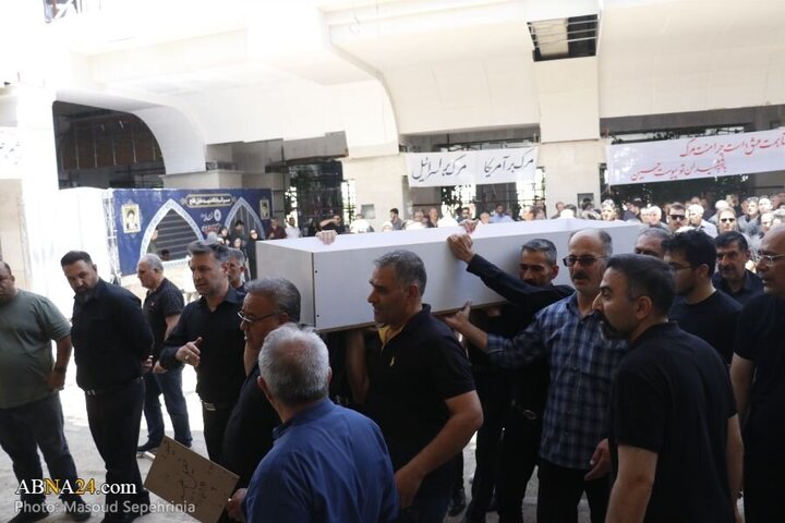 Photos: Funeral ceremony of martyr Khalil Alipour held in Tabriz