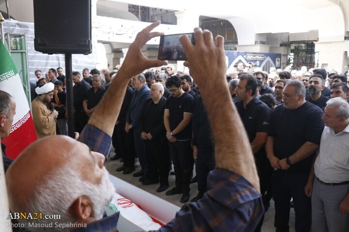 Photos: Funeral ceremony of martyr Khalil Alipour held in Tabriz