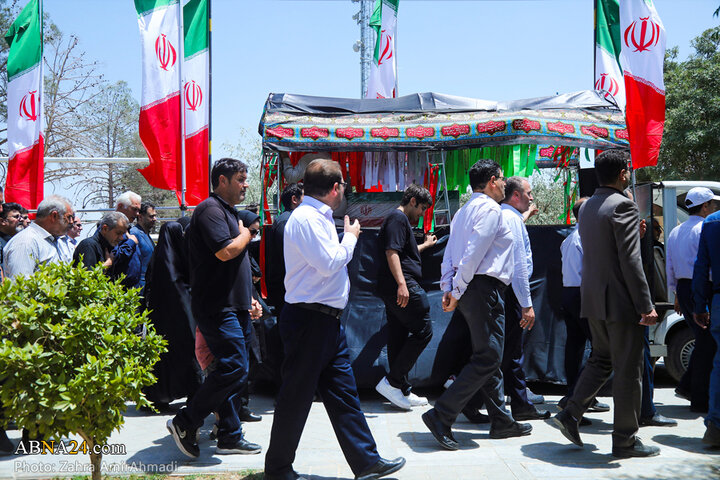 تشییع پیکر ۲ بانوی شهید حملات رژیم صهیونیستی در بهشت زهرای تهران