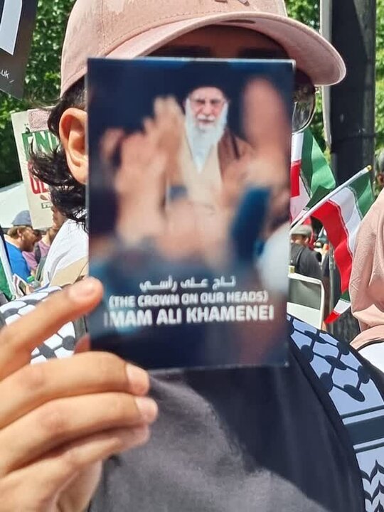 Photos: British people demonstrate in condemnation of Zionist regime's military aggression against Iran