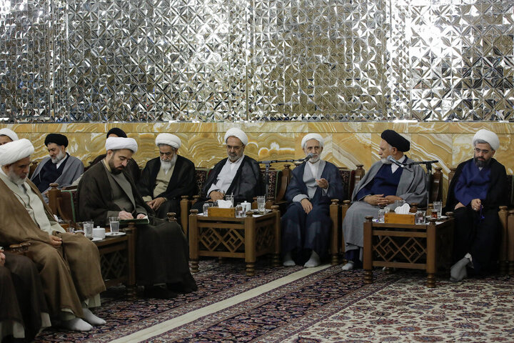 Photos: Group of clerics meet with custodian of Astan Quds Razavi