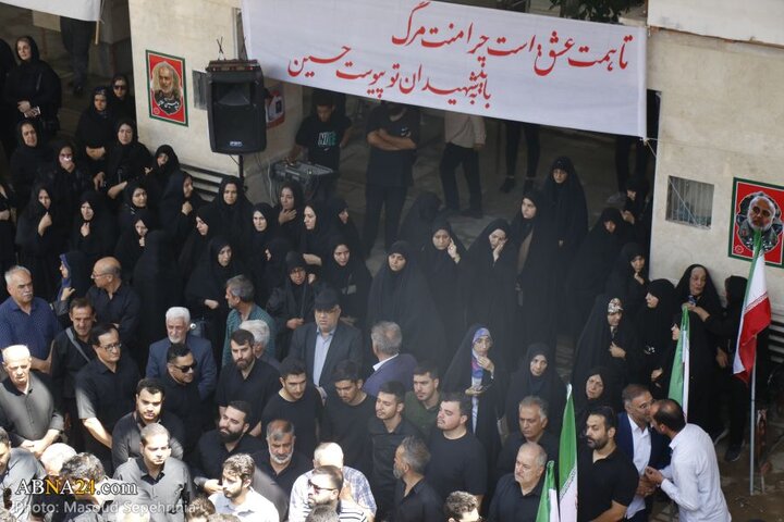 تشییع پیکر شهید حامد خیراللهی شهید مبارزه با اسرائیل در شهر تبریز