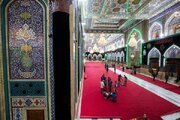 Imam Hussein Shrine in Karbala covered with red carpets ahead of Muharram (+Photos)