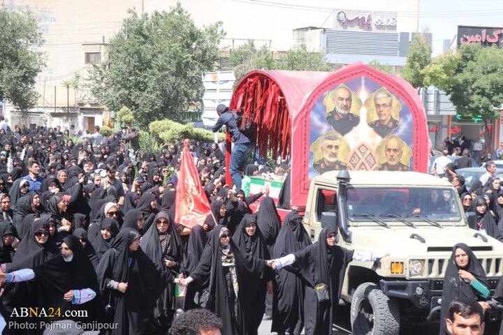 گزارش تصویری | تشییع پیکر ۶ شهید مدافع وطن در شهرضا اصفهان