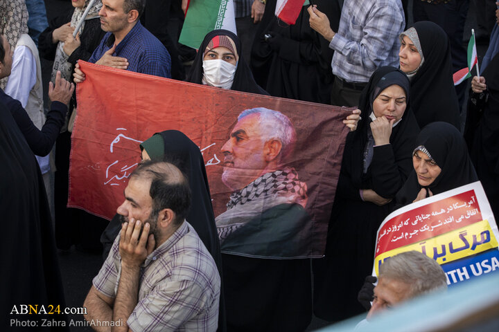 تجمع با شکوه مردم تهران در پشتیبانی از نیروهای مسلح
