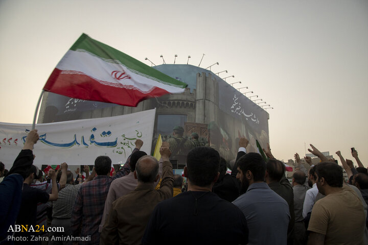 تجمع با شکوه مردم تهران در پشتیبانی از نیروهای مسلح