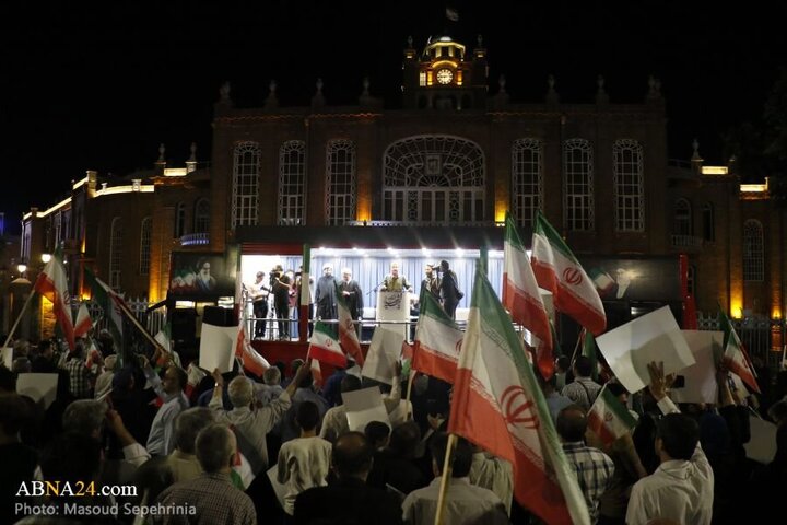 Photos: Tabriz people gather in support of Iranian Armed Forces