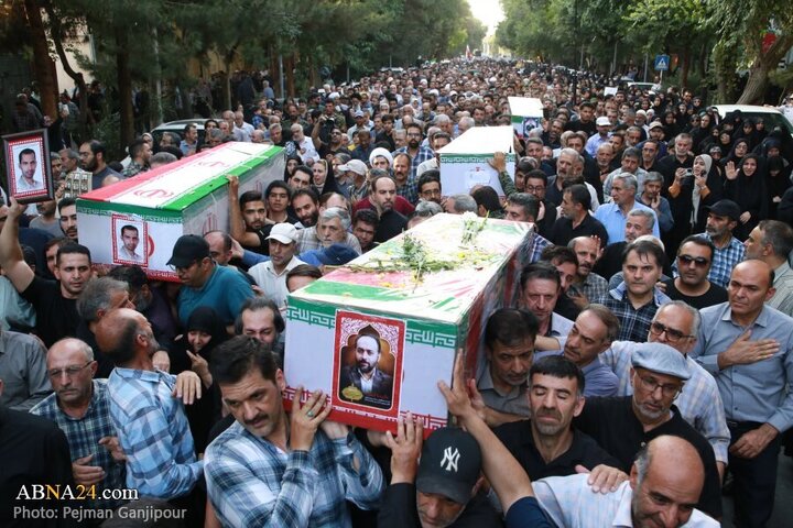 Photos: Funeral of 13 Iranian martyrs over Zionist regime attacks held in Isfahan