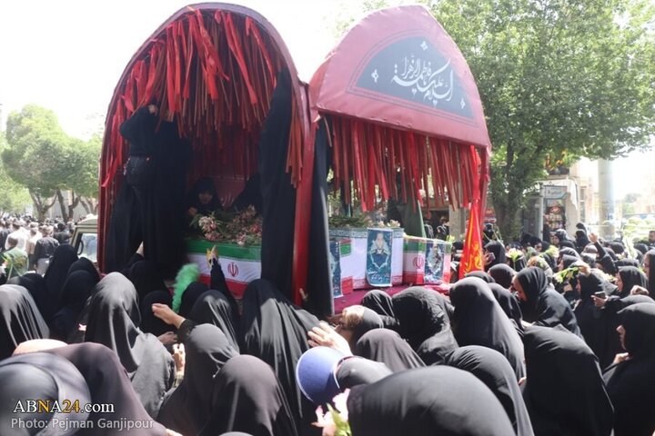 Photos: Funeral of 6 martyrs defending homeland held in Shahreza, Isfahan