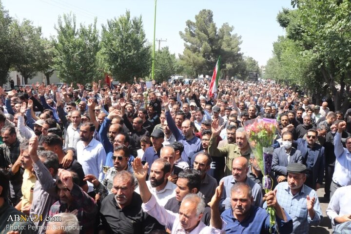 Photos: Funeral of 6 martyrs defending homeland held in Shahreza, Isfahan