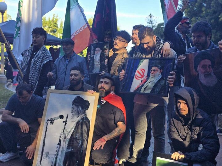 Photos: Afghan immigrants support Iran in Sydney, Australia