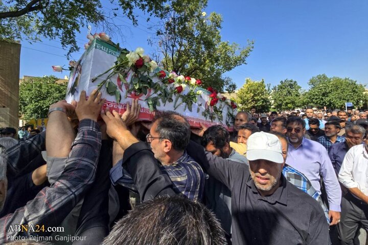 Photos: Funeral of 3 martyrs of brutal attack by Zionist regime in Najafabad, Isfahan