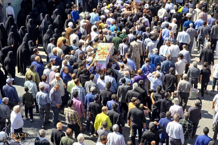 Photos: Funeral of 3 martyrs of brutal attack by Zionist regime in Najafabad, Isfahan