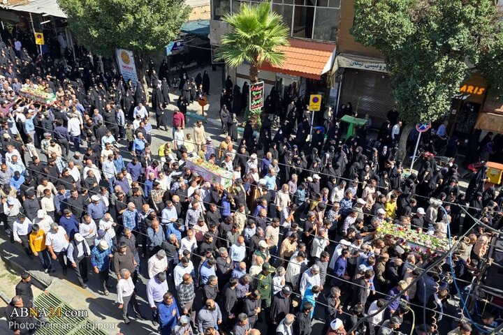Photos: Funeral of 3 martyrs of brutal attack by Zionist regime in Najafabad, Isfahan