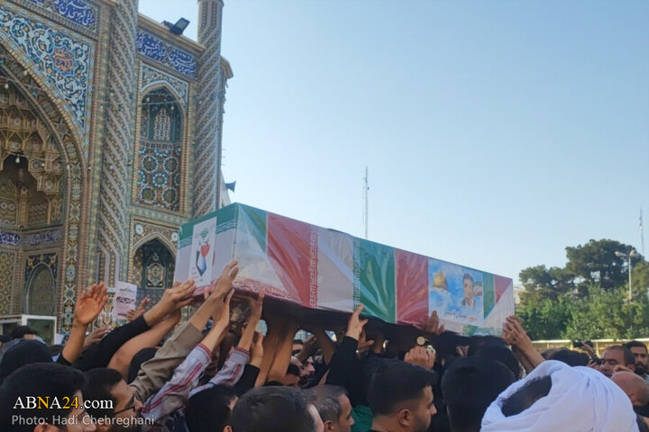 Photos: Funeral ceremony for 8 martyrs of Zionist aggression held in Qom - 2
