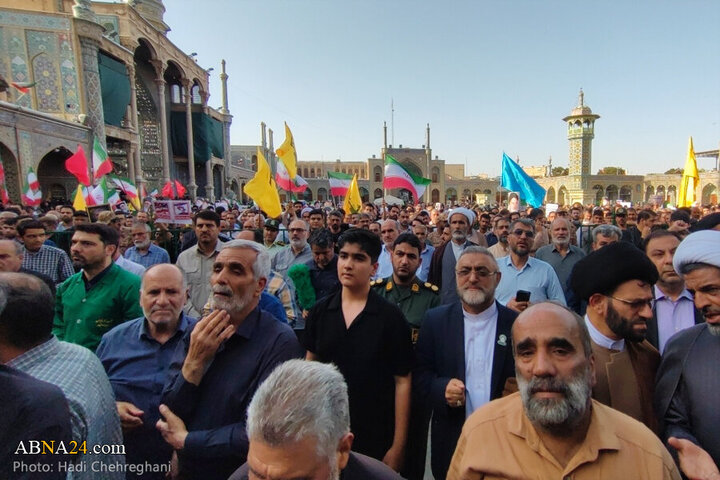 Photos: Funeral ceremony for 8 martyrs of Zionist aggression held in Qom - 2